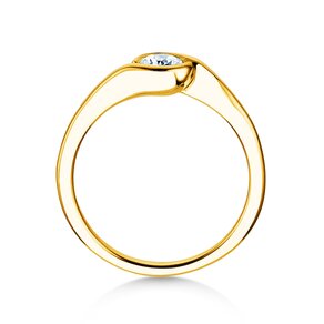 Verlovingsring Touch in 14K geelgoud met Lab-grown diamant 0,50ct E/VS