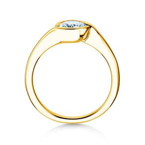 Verlovingsring Touch in 9K geelgoud met diamant 0,75ct H/SI