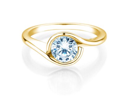 Verlovingsring Touch in 9K geelgoud met diamant 1,00ct H/SI