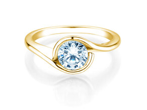 Verlovingsring Touch in 9K geelgoud met diamant 1,00ct H/SI