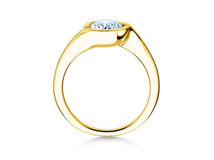 Verlovingsring Touch in 9K geelgoud met diamant 1,00ct H/SI