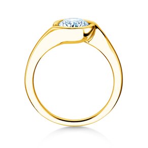 Verlovingsring Touch in 9K geelgoud met diamant 1,00ct H/SI