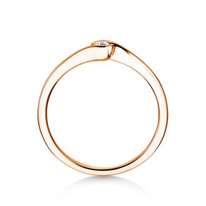 Verlovingsring Touch in 18K roségoud met diamant 0,04ct G/SI