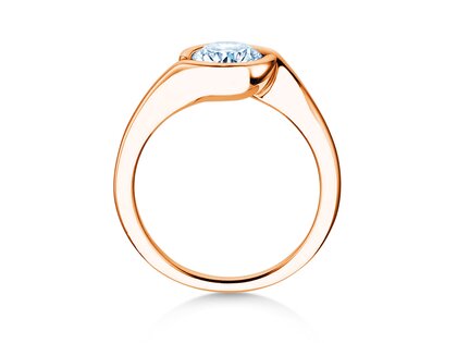 Verlovingsring Touch in 9K roségoud met Lab-grown diamant 1,00ct E/VS