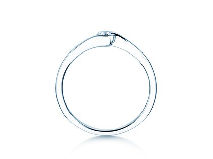 Verlovingsring Touch in 18K witgoud met diamant 0,04ct G/SI