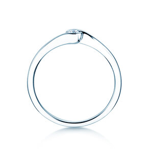 Verlovingsring Touch in 18K witgoud met diamant 0,04ct G/SI