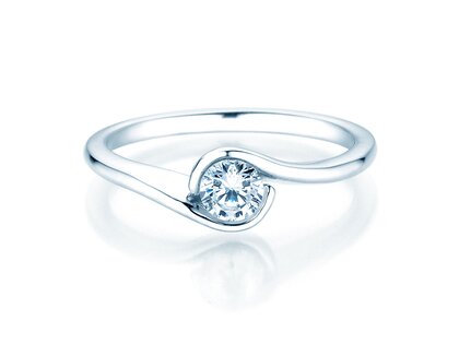 Verlovingsring Touch in 14K witgoud met Lab-grown diamant 0,50ct E/VS
