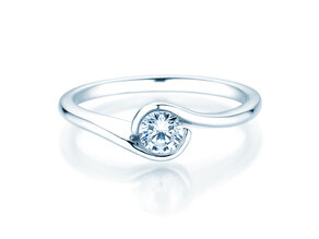 Verlovingsring Touch in 14K witgoud met Lab-grown diamant 0,50ct E/VS