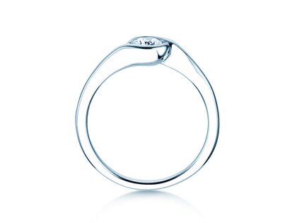 Verlovingsring Touch in 14K witgoud met Lab-grown diamant 0,50ct E/VS
