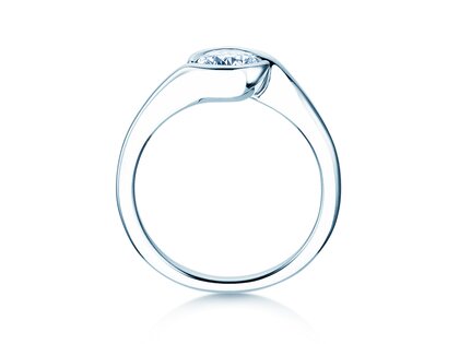 Verlovingsring Touch in 9K witgoud met diamant 0,75ct G/SI