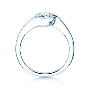 Verlovingsring Touch in 9K witgoud met diamant 0,75ct G/SI