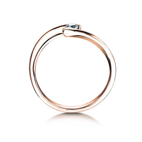 Verlovingsring Twist Petite in roségoud