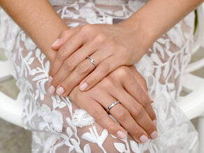 Verlovingsring Twist in zilver 925/- met diamant 0,03ct H/SI