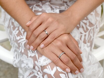 Verlovingsring Twist in zilver 925/- met diamant 0,10ct G/VS