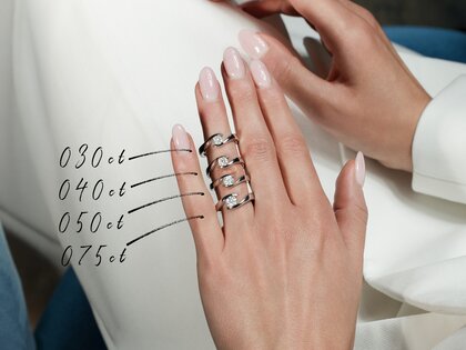 Verlovingsring Twist in platina 950/- met diamant 0,50ct G/SI