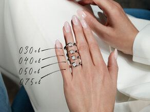 Verlovingsring Twist in platina 950/- met diamant 0,50ct G/SI