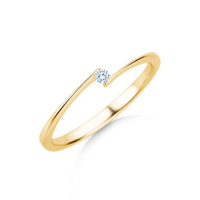 Verlovingsring Vibe  in 14K geelgoud met diamant 0,03ct H/SI