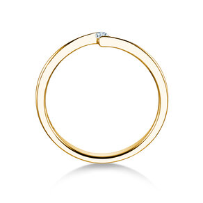 Verlovingsring Vibe  in 14K geelgoud met diamant 0,03ct H/SI