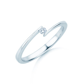 Verlovingsring Vibe  in zilver 925/- met diamant 0,05ct G/SI