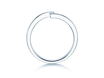 Verlovingsring Vibe  in zilver 925/- met diamant 0,05ct G/SI
