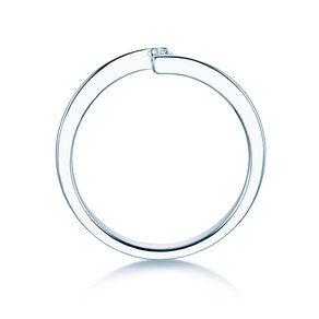 Verlovingsring Vibe  in zilver 925/- met diamant 0,05ct G/SI