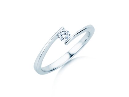 Verlovingsring Vibe  in platina 950/- met diamant 0,15ct G/SI