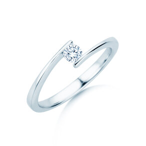 Verlovingsring Vibe  in platina 950/- met diamant 0,15ct G/SI