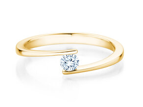 Verlovingsring Vibe  in 14K geelgoud met diamant 0,15ct H/SI