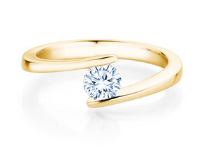 Verlovingsring Vibe  in 9K geelgoud met diamant 0,50ct H/SI