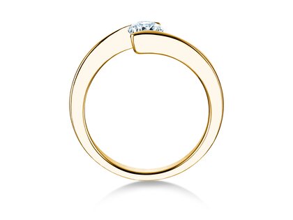 Verlovingsring Vibe  in 9K geelgoud met diamant 0,50ct H/SI