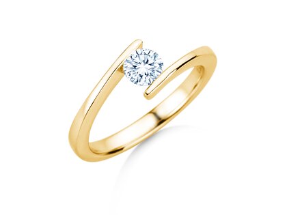 Verlovingsring Vibe  in 9K geelgoud met diamant 0,50ct H/SI