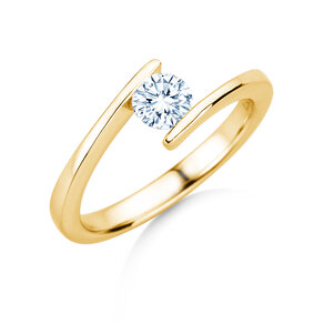 Verlovingsring Vibe  in 9K geelgoud met diamant 0,50ct H/SI