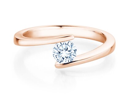 Verlovingsring Vibe  in 14K roségoud met diamant 0,50ct G/SI