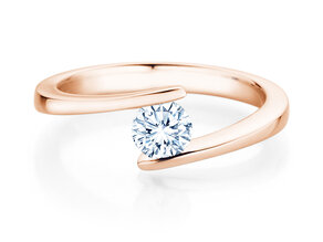 Verlovingsring Vibe  in 14K roségoud met diamant 0,50ct G/SI