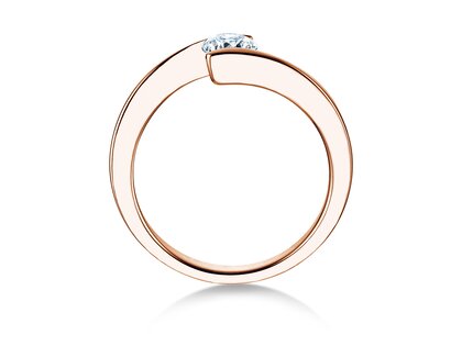 Verlovingsring Vibe  in 14K roségoud met diamant 0,50ct G/SI