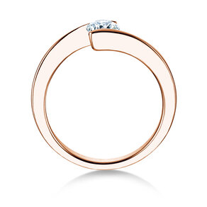 Verlovingsring Vibe  in 14K roségoud met diamant 0,50ct G/SI