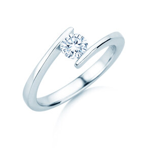 Verlovingsring Vibe  in platina 950/- met diamant 0,50ct G/SI