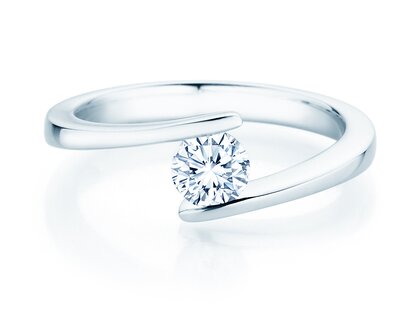 Verlovingsring Vibe  in platina 950/- met diamant 0,50ct G/SI