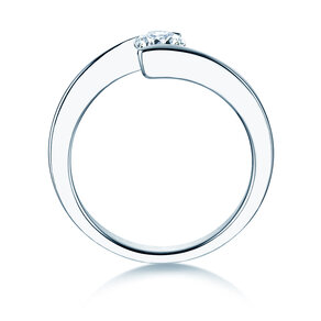 Verlovingsring Vibe  in platina 950/- met diamant 0,50ct G/SI