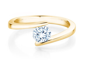 Verlovingsring Vibe  in 9K geelgoud met diamant 0,75ct H/SI