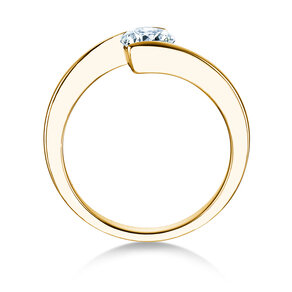 Verlovingsring Vibe  in 9K geelgoud met diamant 0,75ct H/SI