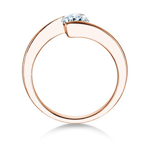 Verlovingsring Vibe  in 9K roségoud met diamant 0,75ct H/SI