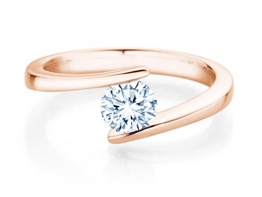 Verlovingsring Vibe  in 9K roségoud met diamant 0,75ct H/SI