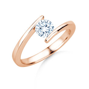 Verlovingsring Vibe  in 9K roségoud met diamant 0,75ct H/SI
