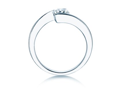 Verlovingsring Vibe  in 9K witgoud met diamant 0,75ct H/SI