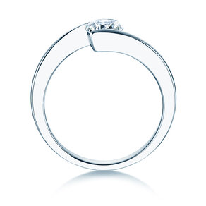 Verlovingsring Vibe  in 9K witgoud met diamant 0,75ct H/SI