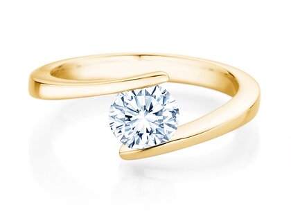 Verlovingsring Vibe  in 9K geelgoud met diamant 1,00ct H/SI