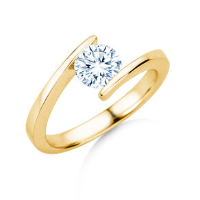 Verlovingsring Vibe  in 9K geelgoud met diamant 1,00ct H/SI