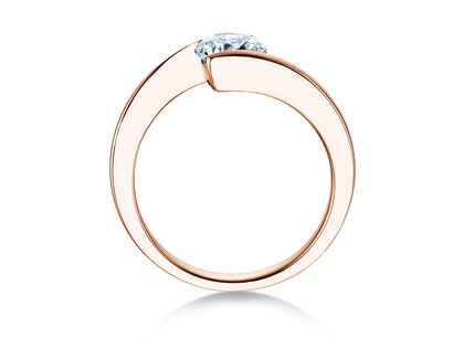 Verlovingsring Vibe  in 9K roségoud met diamant 1,00ct H/SI