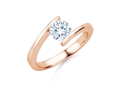 Verlovingsring Vibe  in 9K roségoud met diamant 1,00ct H/SI